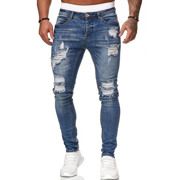 Jean Skinny Déchiré Vintage - Style Street Homme