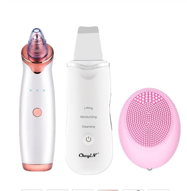 Appareil de Nettoyage Facial Ultrasonique - Éliminateur de Points Noirs et Pores - Gommage Visage Rechargeable