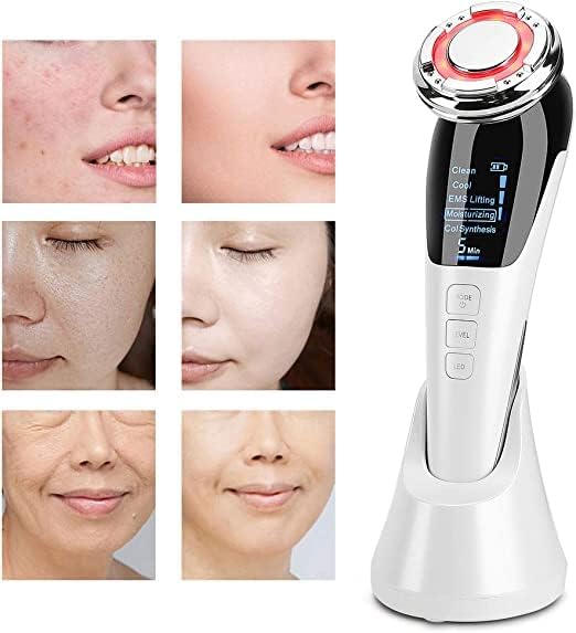 Appareil Beauté Visage RF EMS - Lumière LED 7 Modes