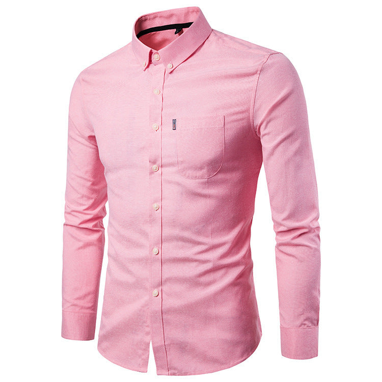 Chemise Homme Slim Fit Manches Longues - Style Business Casual