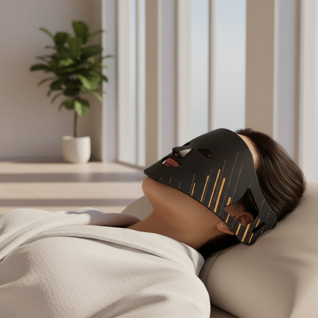 Masque LED Luminothérapie Silicone 7 Couleurs - Anti-Âge Rajeunissement