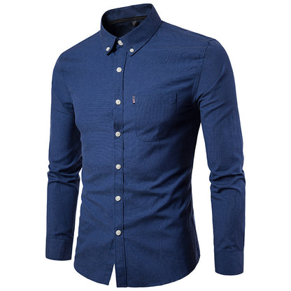 Chemise Homme Slim Fit Manches Longues - Style Business Casual
