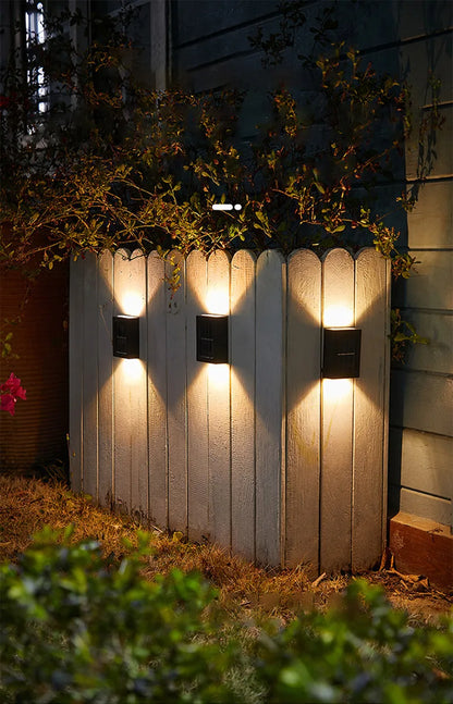 Lampe Murale Solaire Haut-Bas – Blanc Chaud & Blanc Froid, Étanche