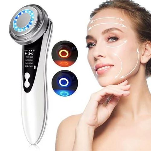 Appareil Beauté Visage RF EMS - Lumière LED 7 Modes