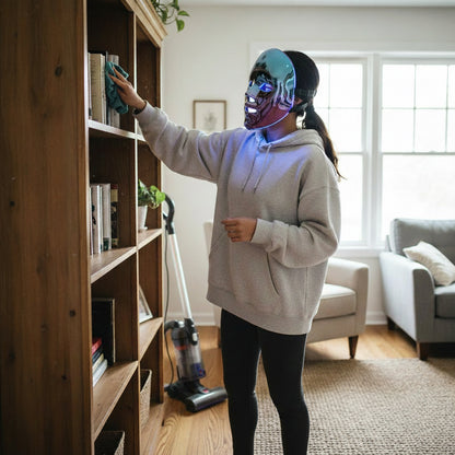 Masque LED de Luminothérapie Rechargeable - 7 Couleurs Anti-Acné et Rajeunissement