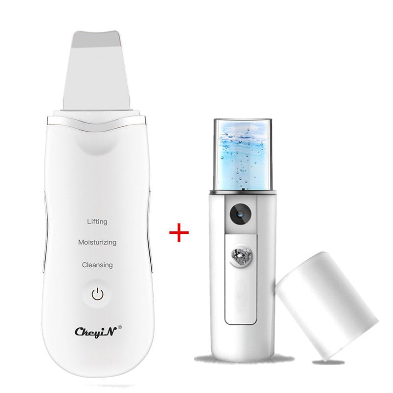 Appareil de Nettoyage Facial Ultrasonique - Éliminateur de Points Noirs et Pores - Gommage Visage Rechargeable