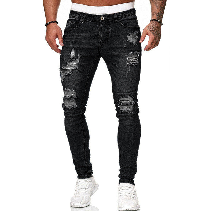 Jean Skinny Déchiré Vintage - Style Street Homme