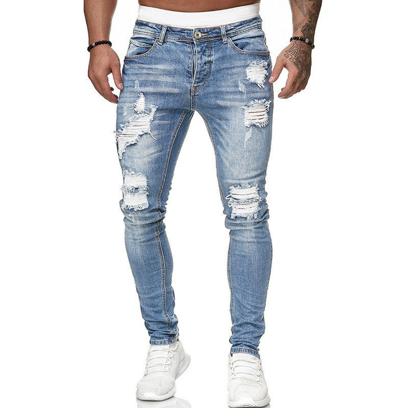 Jean Skinny Déchiré Vintage - Style Street Homme