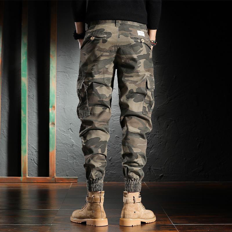 Pantalon Cargo Camouflage Militaire 100% Coton- hubofland