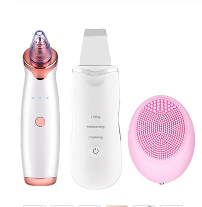 Appareil de Nettoyage Facial Ultrasonique - Éliminateur de Points Noirs et Pores - Gommage Visage Rechargeable