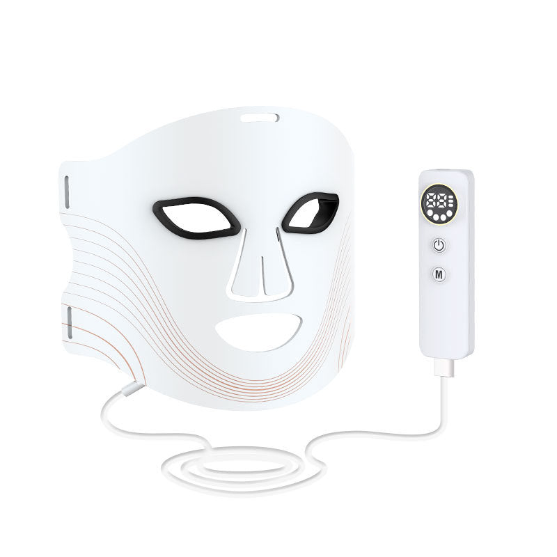 Masque LED Photonique Infrarouge - Soin Anti-Âge Professionnel à Domicile