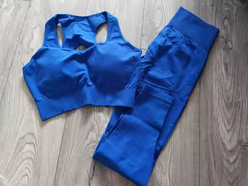 Ensemble Yoga Sans Couture – Brassière Croisée & Legging Gainant
