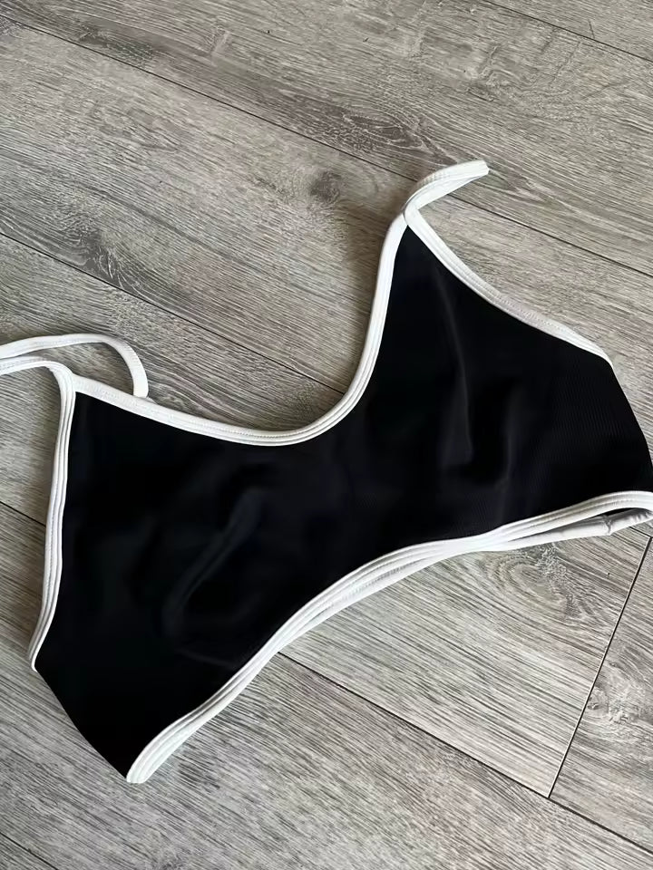 Ensemble Yoga Sans Couture – Brassière V & Legging Taille Haute | Bicolore