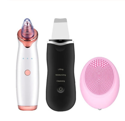 Appareil de Nettoyage Facial Ultrasonique - Éliminateur de Points Noirs et Pores - Gommage Visage Rechargeable