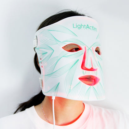 Masque LED Luminothérapie Visage - Anti-Rides Rajeunissement Peau