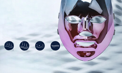 Masque LED de Luminothérapie Rechargeable - 7 Couleurs Anti-Acné et Rajeunissement