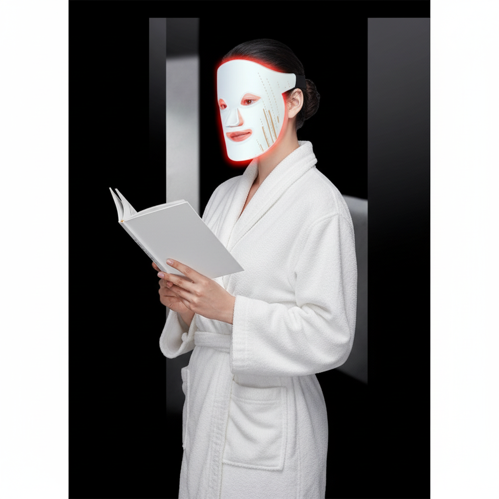 Masque LED Luminothérapie Silicone 7 Couleurs - Anti-Âge Rajeunissement