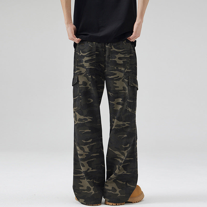 Pantalon Cargo Camouflage Militaire Noir - hubofland
