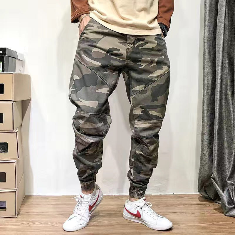 Pantalon Cargo Camouflage Militaire 100% Coton- hubofland
