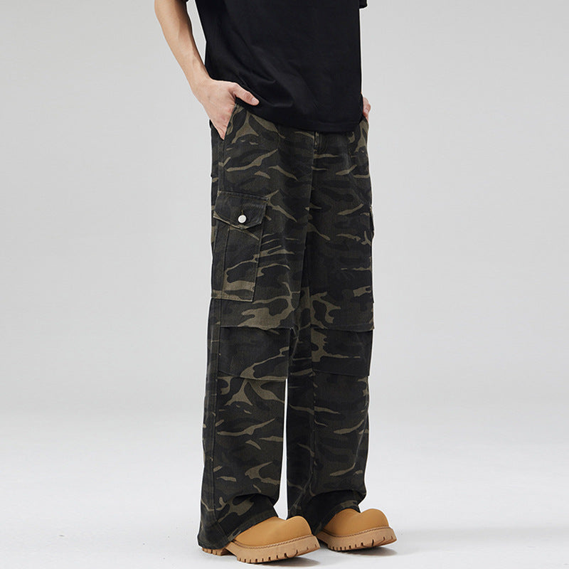 Pantalon Cargo Camouflage Militaire Noir - hubofland