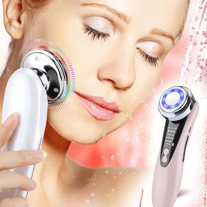 Appareil Beauté Visage RF EMS - Lumière LED 7 Modes