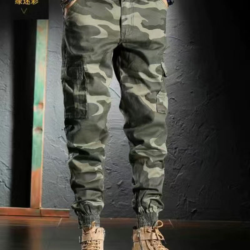 Pantalon Cargo Camouflage Militaire 100% Coton- hubofland