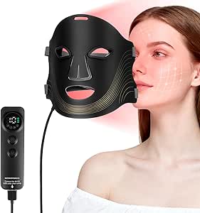 Masque LED Photonique Infrarouge - Soin Anti-Âge Professionnel à Domicile
