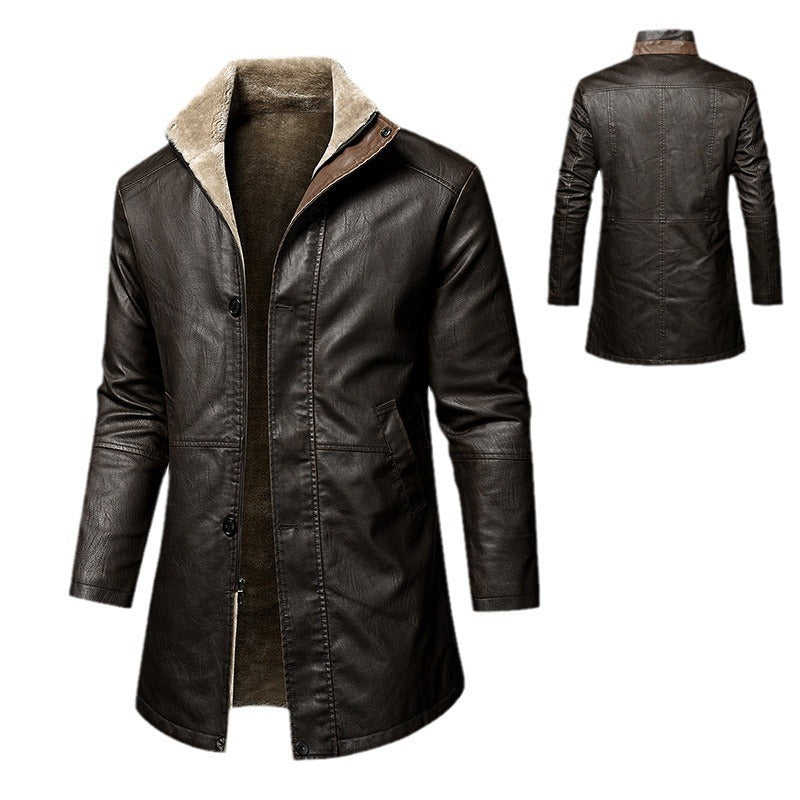 Veste en cuir homme