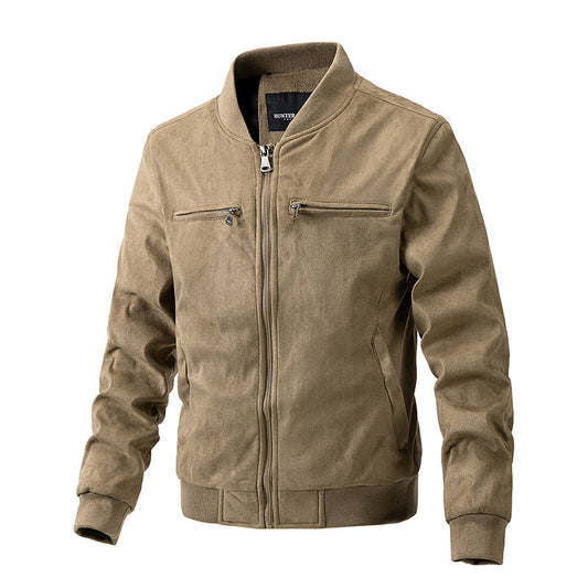 Veste Bomber Homme Col Montant - Style Coréen Premium