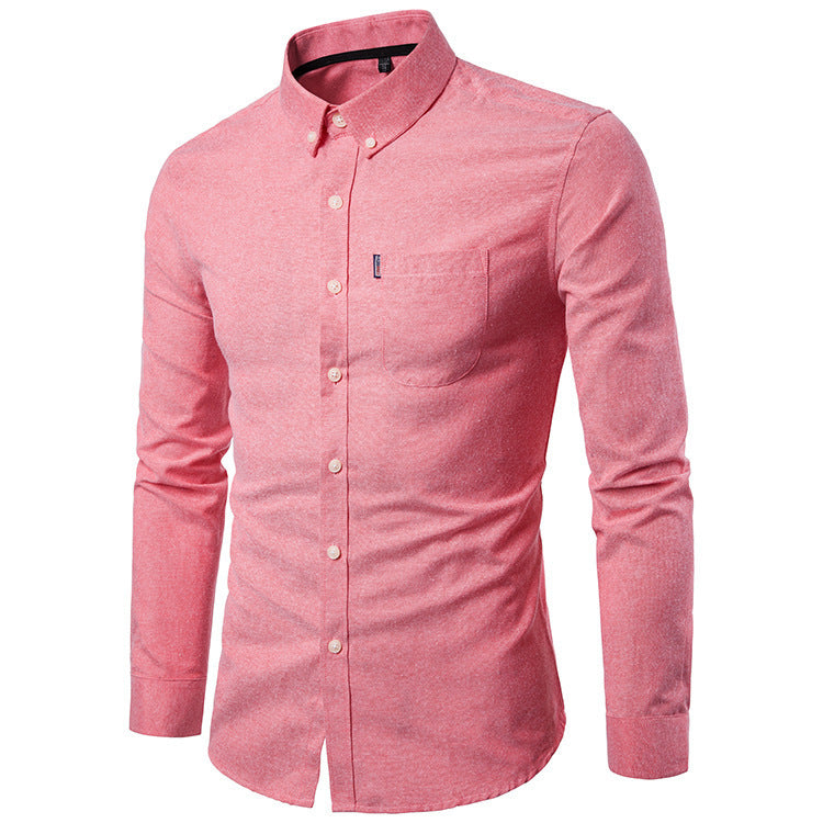 Chemise Homme Slim Fit Manches Longues - Style Business Casual