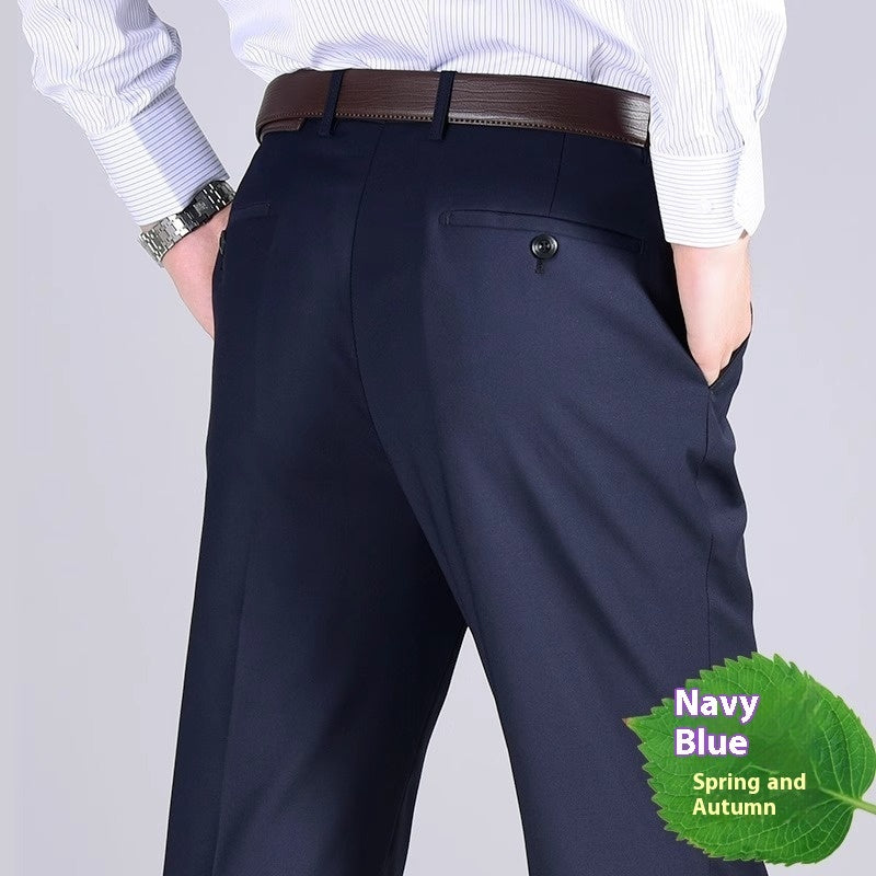 Pantalon de Costume Business Casual pour Homme - Coupe Ample Printemps Automne