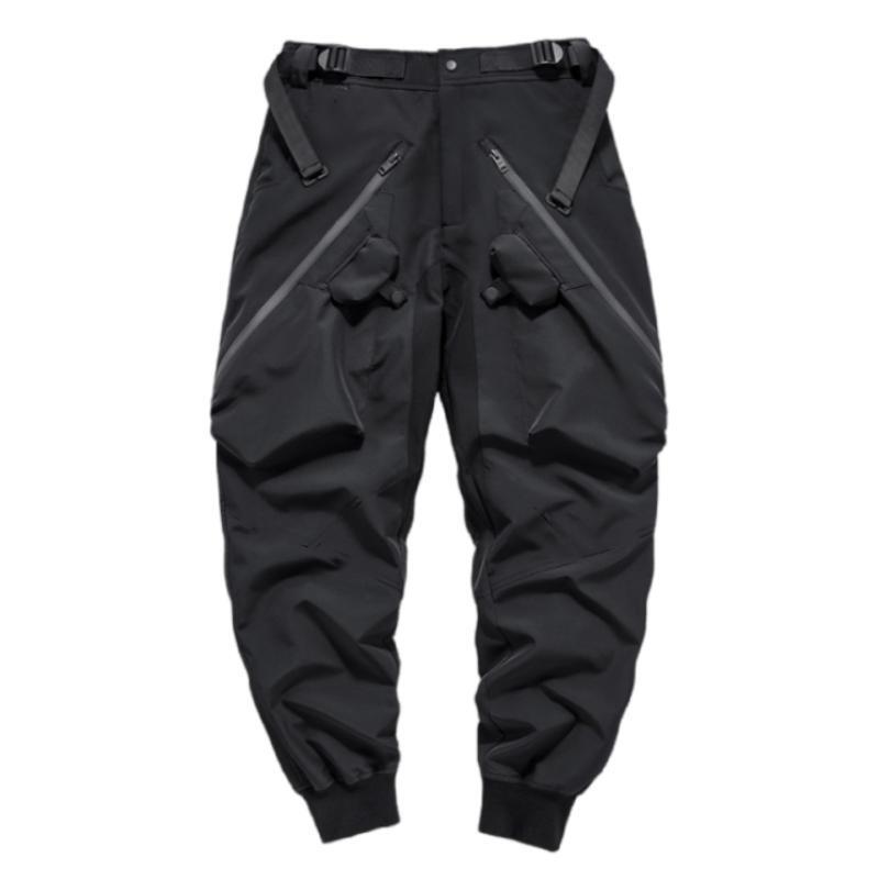 Pantalon Cargo Techwear Urbain Noir - hubofland