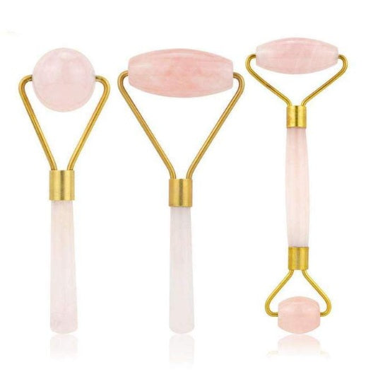 Rouleau de Jade Facial Massage Quartz Rose Jade Vert - Anti-Rides Lifting
