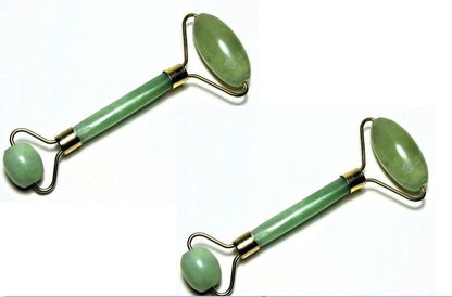 Rouleau de Jade Facial Massage Quartz Rose Jade Vert - Anti-Rides Lifting