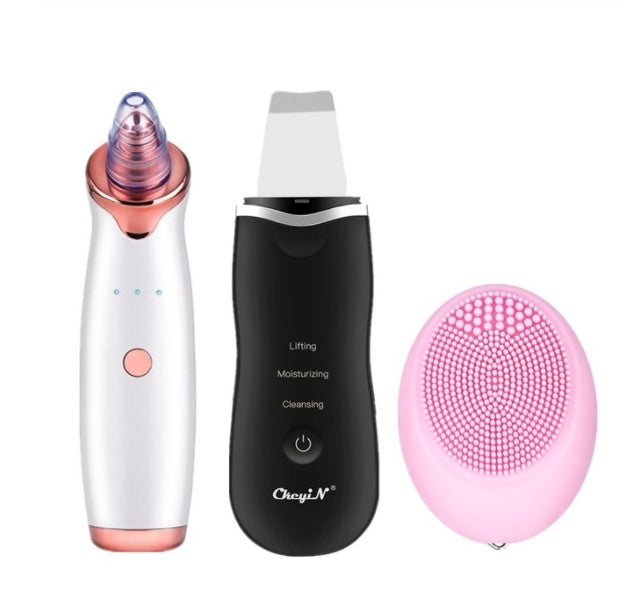 Appareil de Nettoyage Facial Ultrasonique - Éliminateur de Points Noirs et Pores - Gommage Visage Rechargeable