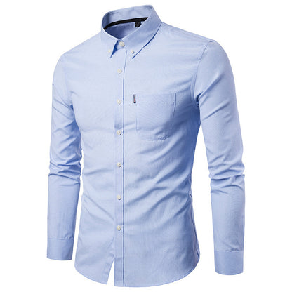 Chemise Homme Slim Fit Manches Longues - Style Business Casual