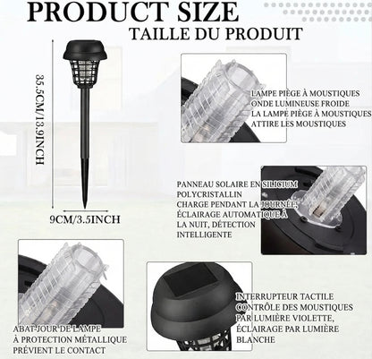 Solar Mosquito Killer Lamp – Outdoor Waterproof UV Trap