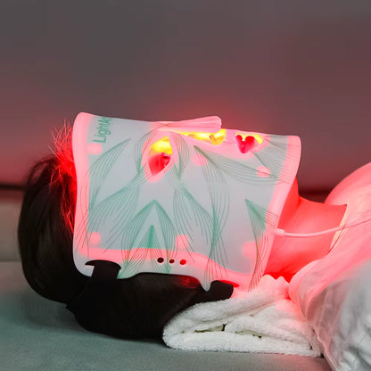 Masque LED Luminothérapie Visage - Anti-Rides Rajeunissement Peau