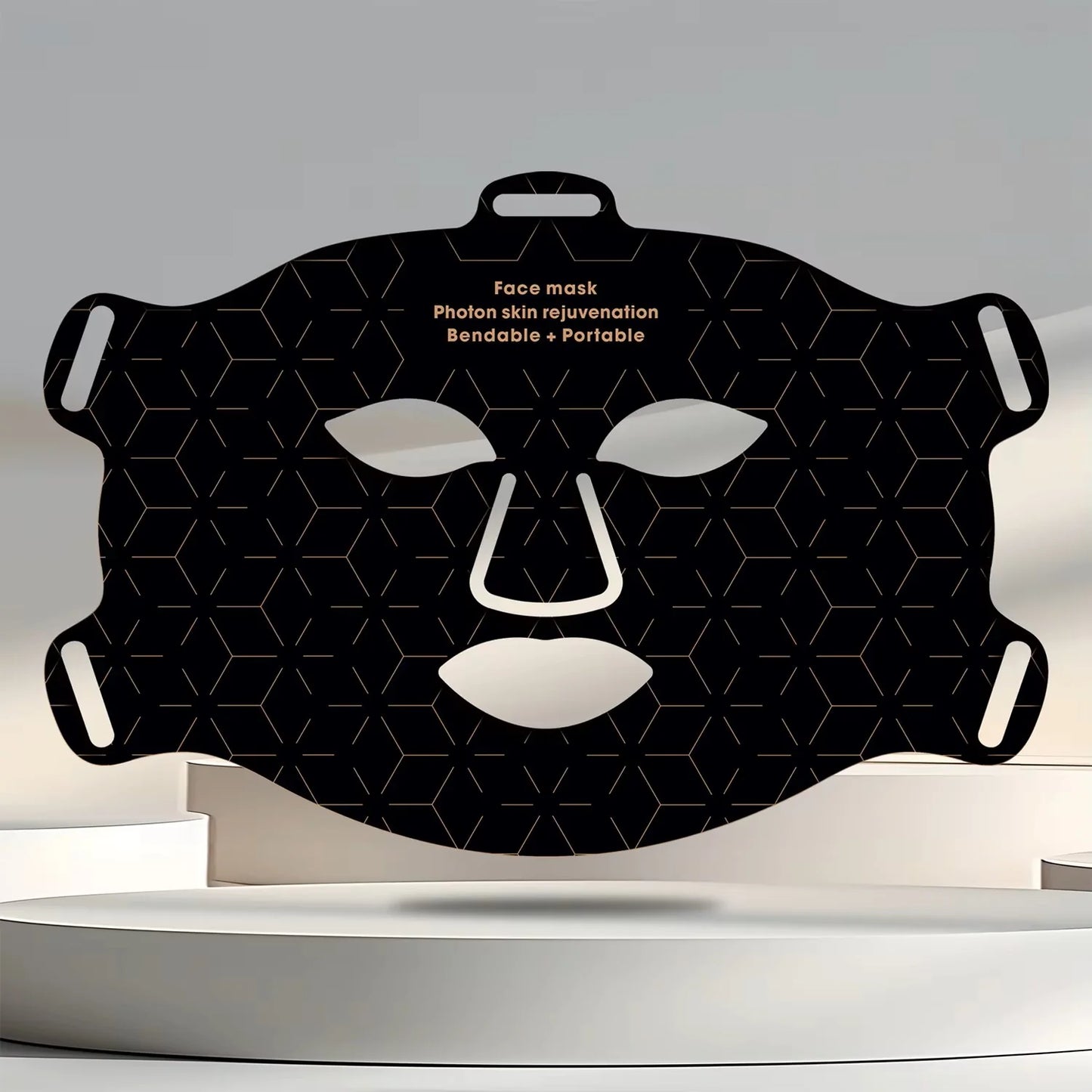 Masque LED Rajeunissement Facial et Cou - 4 Modes Lumière