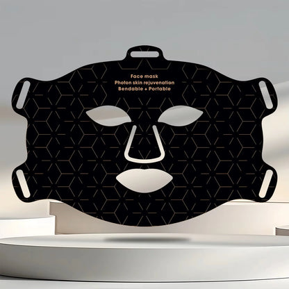 Masque LED Rajeunissement Facial et Cou - 4 Modes Lumière