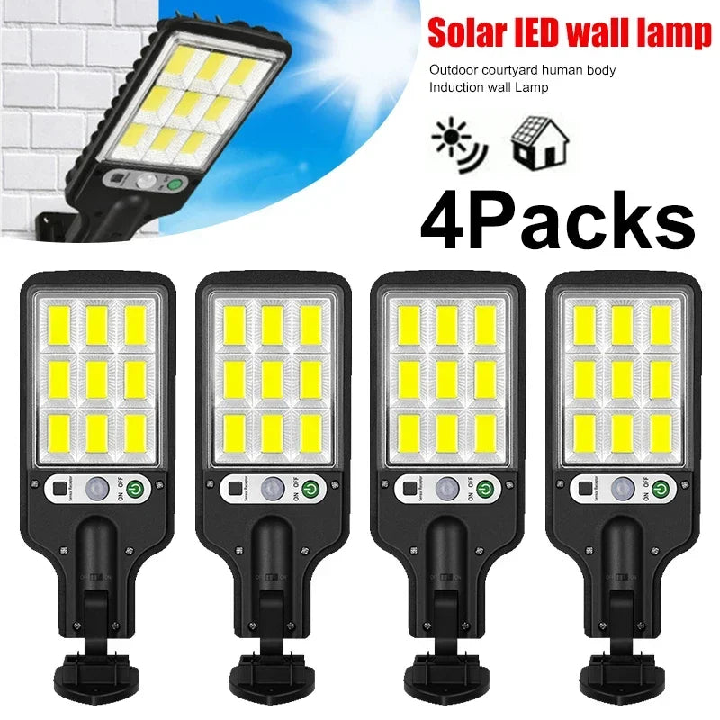 Lampe Solaire COB 1500LM – Détection 270°, 3 Modes, IP65