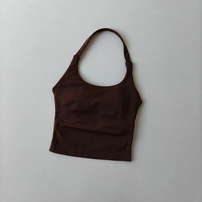 Brassière Sport Croisée Dos Nu – Maintien Yoga & Fitness Femme | W1253
