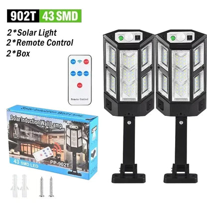 Lampe Solaire COB 1500LM – Détection 270°, 3 Modes, IP65