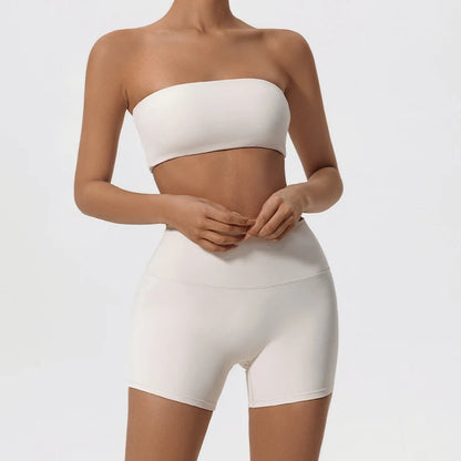 Ensemble Sport 2 Pièces Femme | Brassière & Short Taille Haute
