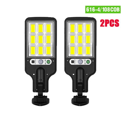 Lampe Solaire COB 1500LM – Détection 270°, 3 Modes, IP65