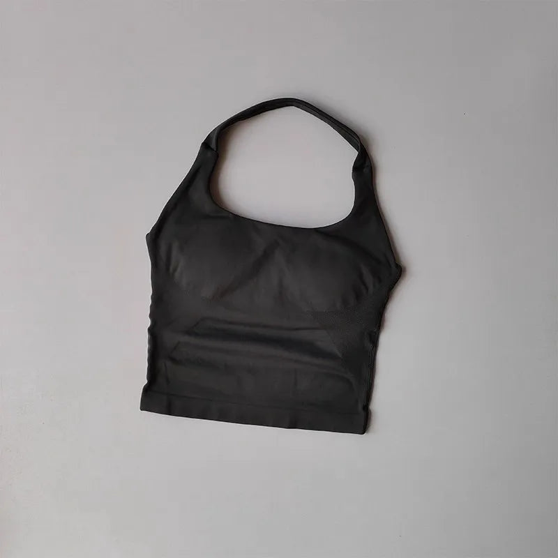 Brassière Sport Croisée Dos Nu – Maintien Yoga & Fitness Femme | W1253