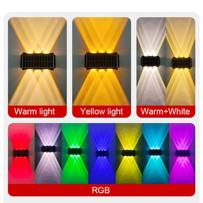 Lampe Murale Solaire LED – 3 Modes, Grand Angle, IP65