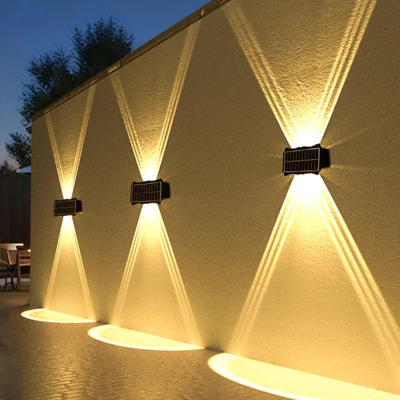 Lampe Murale Solaire LED – 3 Modes, Grand Angle, IP65