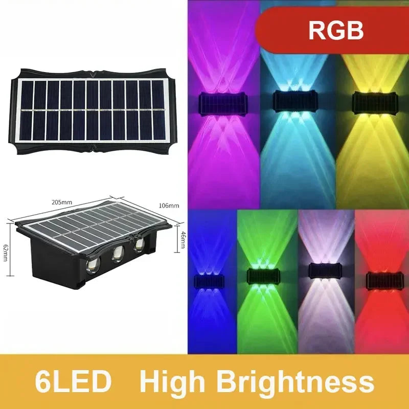 Lampe Murale Solaire LED – 3 Modes, Grand Angle, IP65