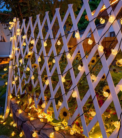 Solar Bubble String Lights – Outdoor Waterproof Orb